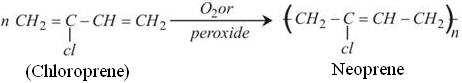 Polymerization of Chloroprene to produce Neoprene